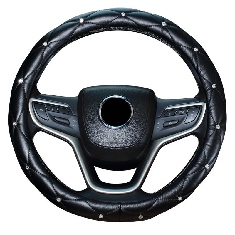 Rhinestone Inlaid Crown Steering Car Seat Belt Shoulder Protection Cover Automatic Transmission Handbrake Protection Cover