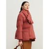 JUZI ANNACAU Scarf Collar White Goose Down Short Puffer Jacket