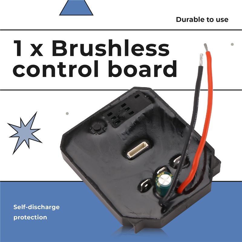 ABGE-Universal Brushless Electric Wrench Accessories Control Board 18V Lithium Battery Controller Speed Regulation