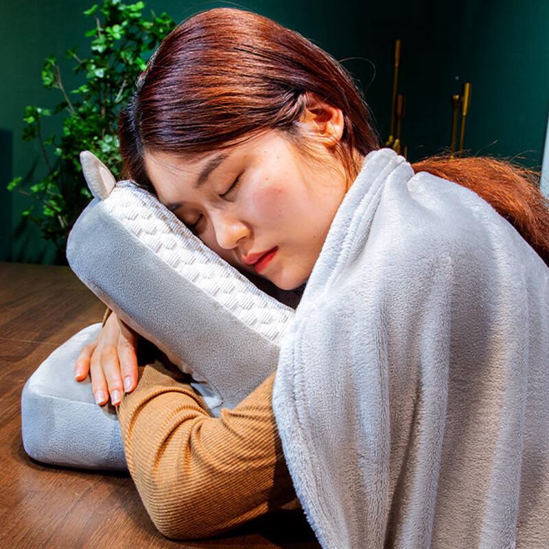 Ice Silk Portable Office Nap Pillow