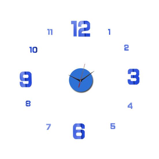Wall Clock Frameless Home Decoration Acrylic Mirror Stickers 3D Digital Hanging Clock Modern Art Decal for Living Room