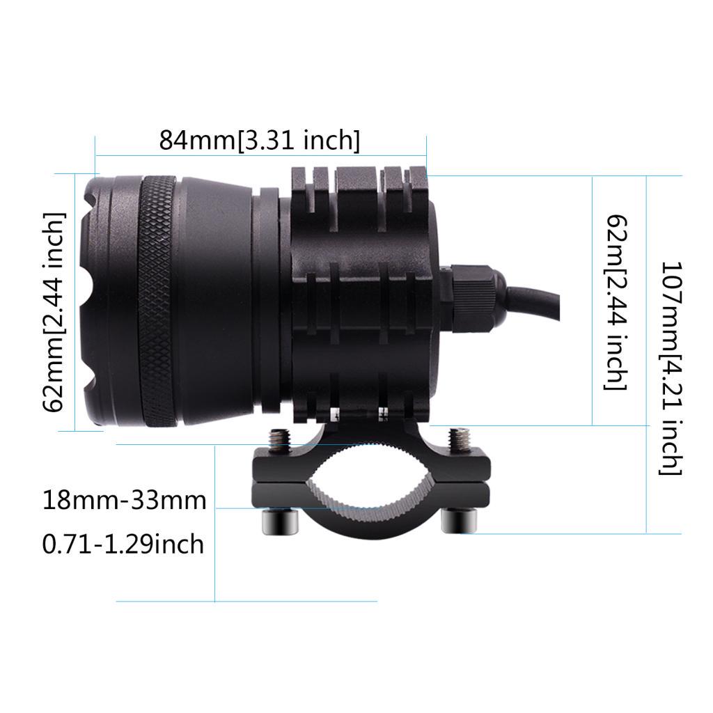 Details about &nbsp;Motorcycle 9x 5W LED Headlight Continuous Front Head Lamp