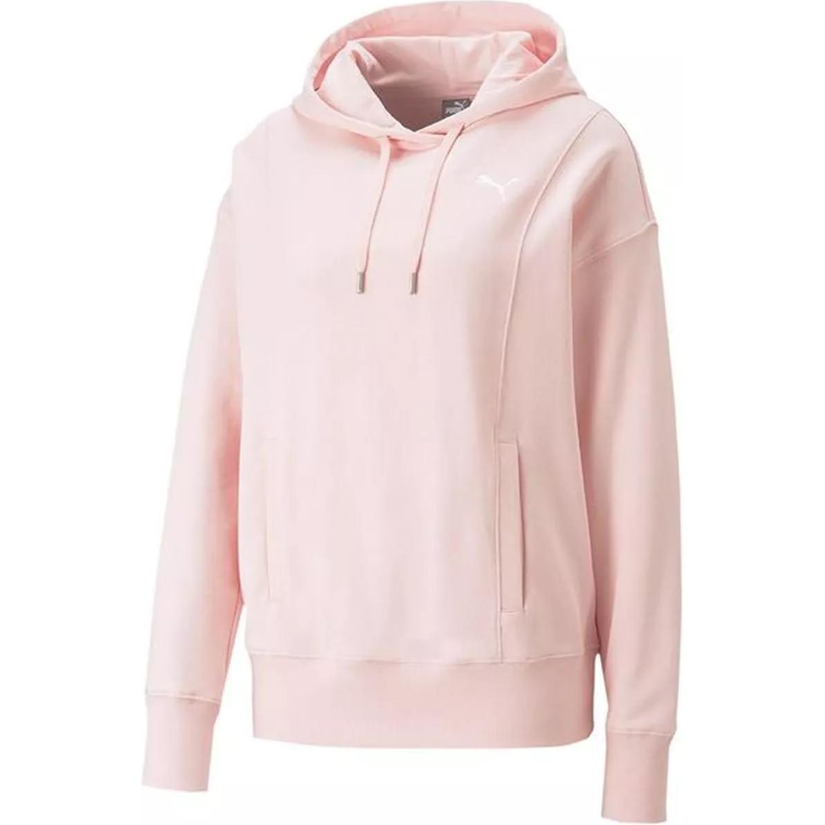 

Puma Однотонная толстовка с капюшоном и длинными рукавами Женские топы Розовый 673110-66 XS