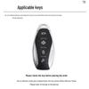 Compatible Hongqi Key Cover for HS5, H6, EH7, H9, HS3, H5, HS7, EHS9, HQ9 Models - Car Bag and Buckle Included