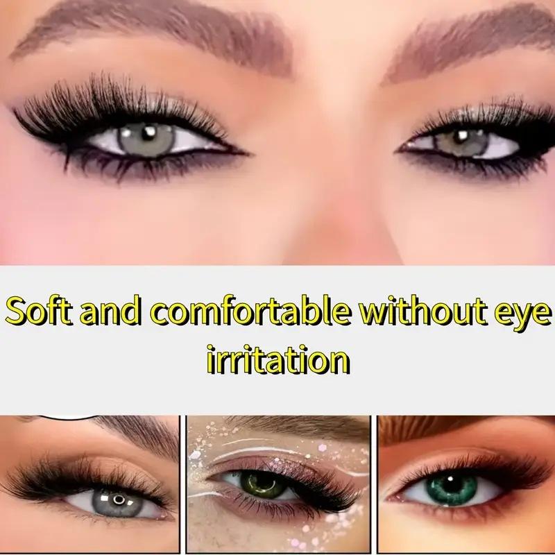 XF 5 Pairs Fox Eye Lashes 3D Silk Fluffy Faux Mink False Cat Eyelashes Custom Packaging Box with Private logo