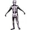 Tuta Intera da Cosplay Scheletro di Halloween con Stampa Digitale per Bambini Role Play