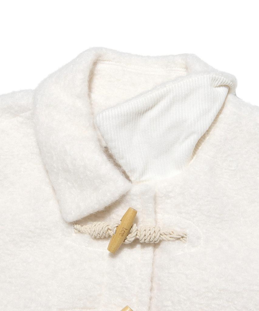 LEE Women'S Teddy Duffle Short Coat Ivory