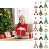 Santa Claus Reindeer Paper Triangle Hats For Christmas Party Decorations And Photography