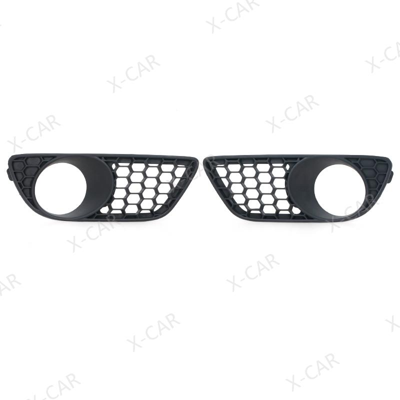 Front Bumper Fog Light Cover Grille Grill For VW Touareg Rline 2007 2008 2009 2010 7L9853663A9B9 7L9853664A9B9