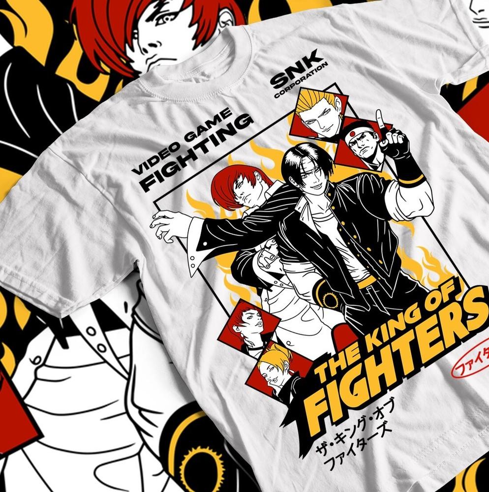

Футболка Street Fighter против King Of FightersSNK Чун Ли против Маи Аниме Подарочная Футболка 4XL