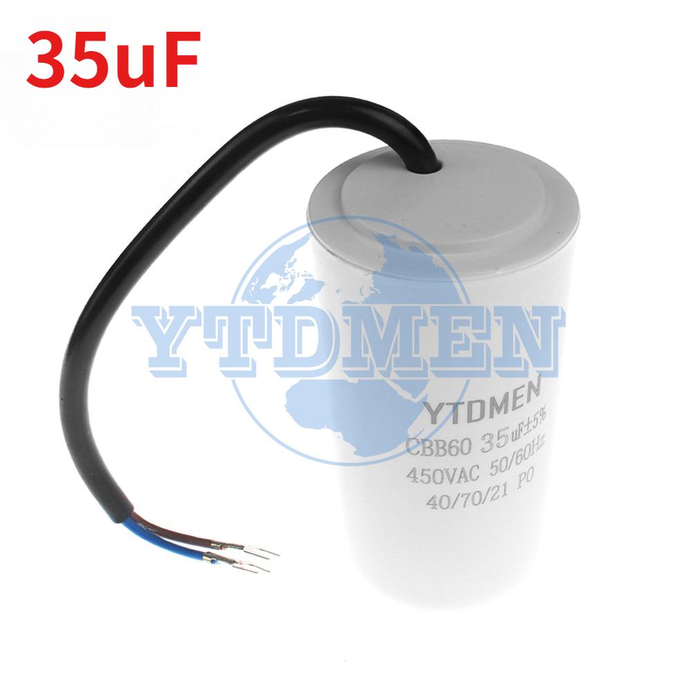 CBB60 Capacitor 450V AC Motor Run Capacitors 4UF 6UF 8UF 10UF 12UF 18UF 20UF 30UF 40UF 50UF 60UF for Washing Machine, Water Pump