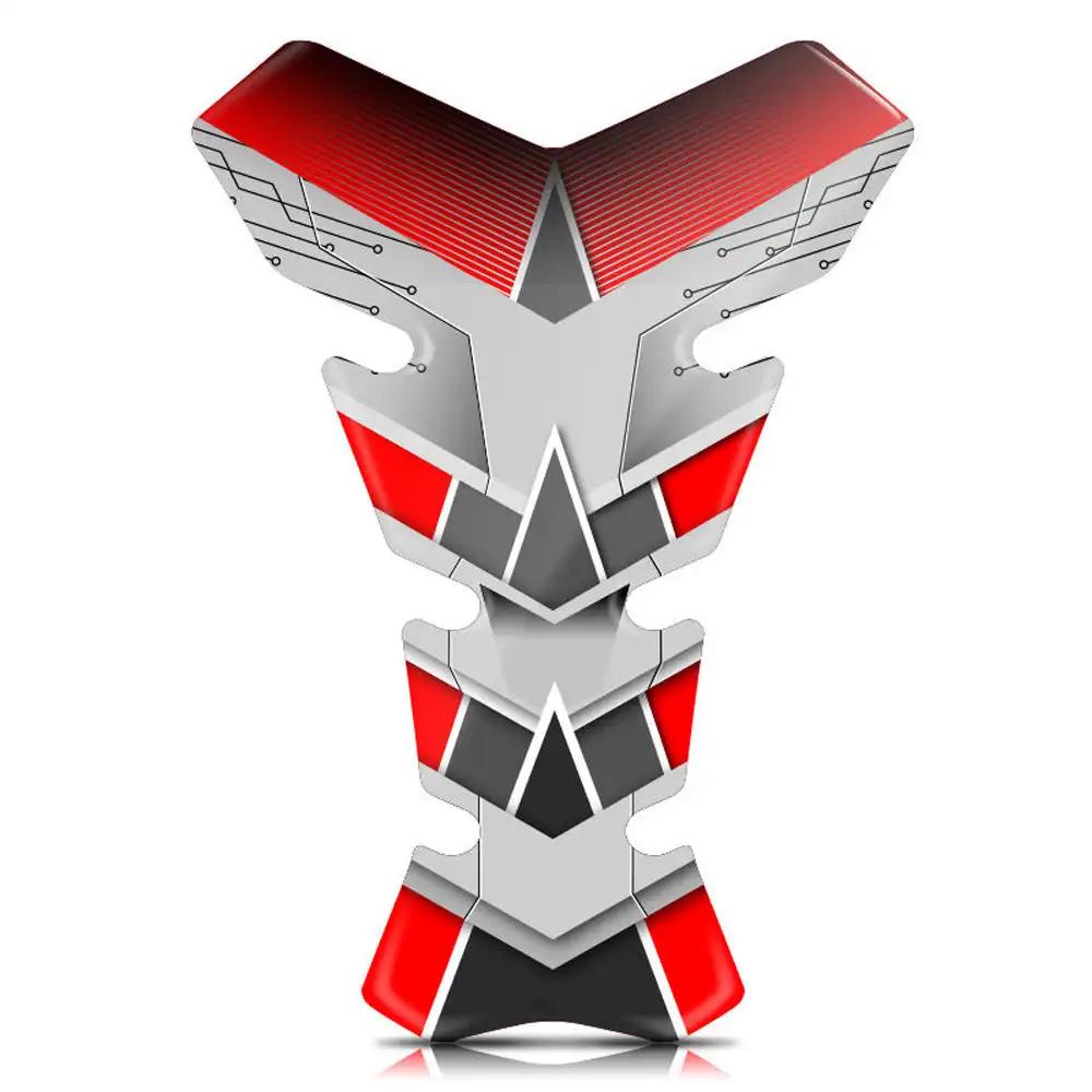 

3D мотоцикл передній паливний бак Pad Protector наклейки наклейка мотоцикл протектор наклейка для Yamaha Kawasaki Benelli Honda Suzuki червоний