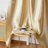 1 ks LOZUJOJU Evropský luxusní zatemňovací zlaté jednobarevné zatemňovací a žakárové průsvitné dvouvrstvé závěsy do ložnice, obývacího pokoje, domácí dekorace