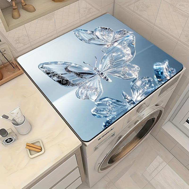 1 Stück Gummi-Abtropfmatte mit Schmetterlingsdruck für Café, Restaurant, Küche, Teppich, Tischgeschirr, langlebige Kieselgur-Tischmatte, Haustiermatte, Kaffeegeschirr