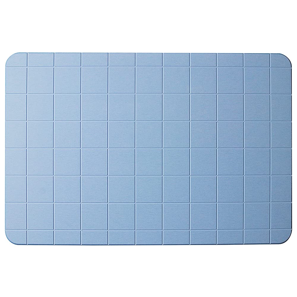 

Диатомовая земля коврик для ванной Решетка синий 60 см шириной х 40 см длиной х 1 см толщиной Впитывающий коврик Хранение Впитывающий Жесткий Большой &NE Без асбеста Устойчивый к запахам