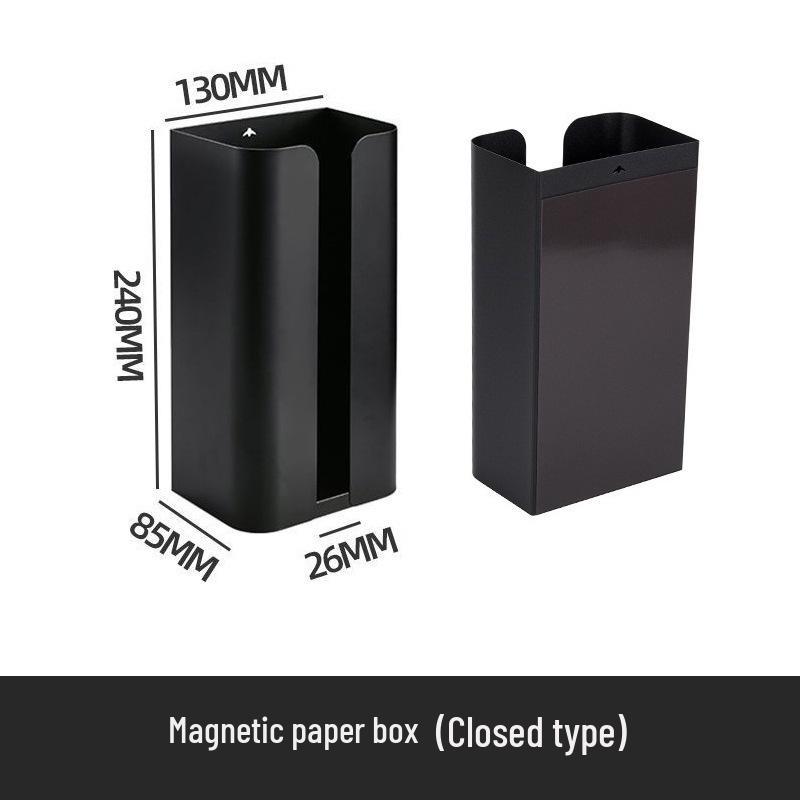 Magnetic Wall-Mounted Punch-Free Tissue and Napkin Holder