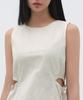 Musinsa Standard Woman Women'S Nylon Cutout Long Dress [Cream]