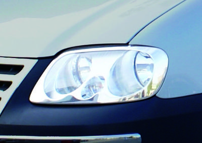 Strålkastarskydd (2 st, rostfritt) för Volkswagen Caddy 2004-2010