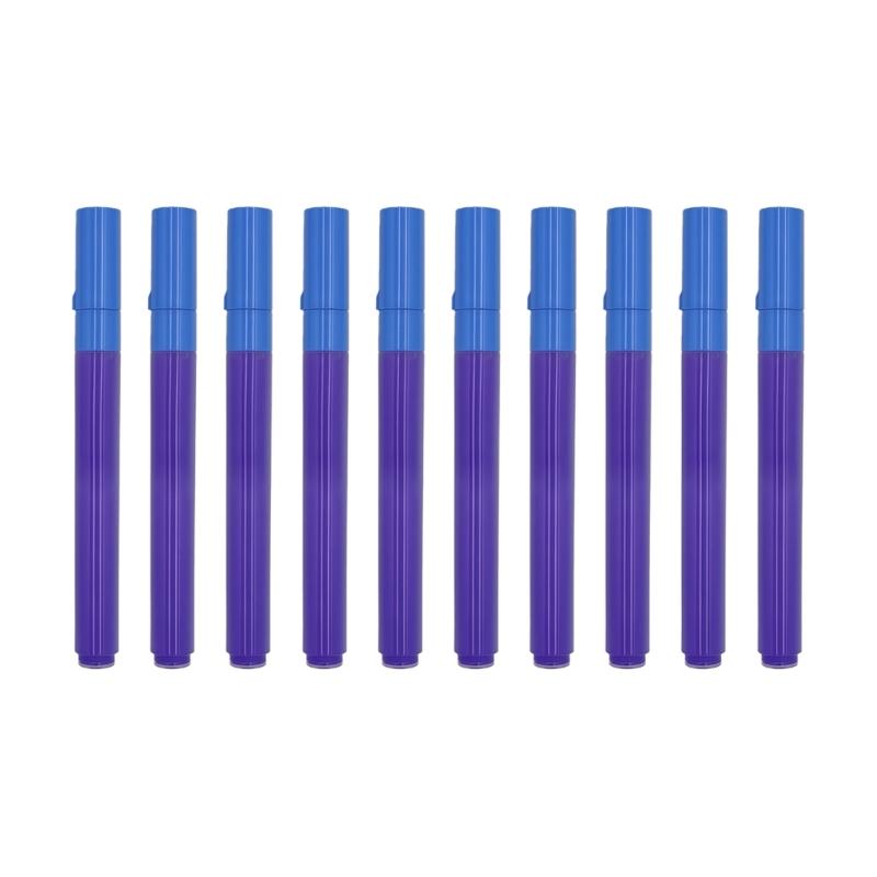 Pack Of 10 High Volumes Ink Markers Easy Removal On Fabric Paper Leather Wood Ceramic Comfortable Handle