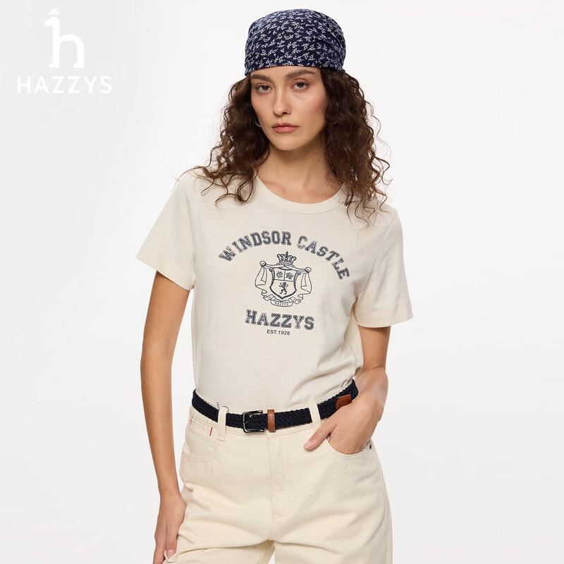 HAZZYS Women's Printed Short Sleeve T-Shirt ASTSE0DBE58