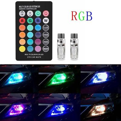 T10 12 SMD 5050 RGB LED klínové boční světlo do auta Žárovka žárovka
