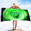 Beach Towel Rose Lightweight Terry Fabric Quick Dry Sandless Travel Absorbent Oversized Towel for Pool Swimming Bath Camping