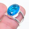 Natural Swiss Blue Topaz Gemstone 925 Sterling Silver Jewelry Ring Size 6 Y1w00
