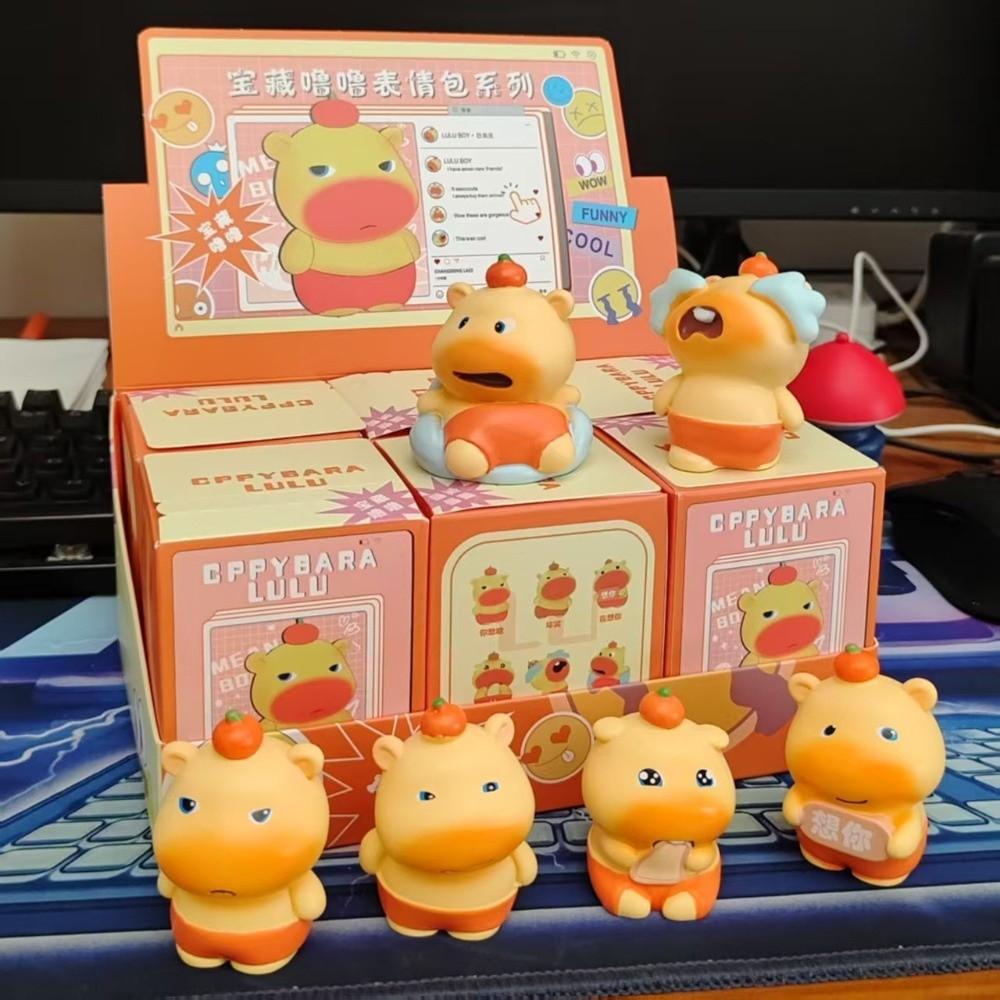 Lulu Capybara Surprise Toy Resin Miniature Ornament New Water Dolphin Ornaments  Gift