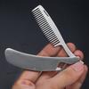 Hair Comb Men'S Dedicated Stainless Steel Folding Comb Mini Pocket Comb Beard Care Tool Convenient And Use Hair Brush