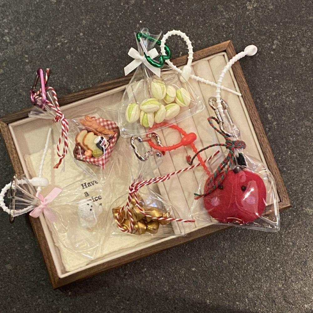 Pistachio Bread Pendant Cartoon Backpack Pendant Exquisite Tennis Keychain  Bag Pendant