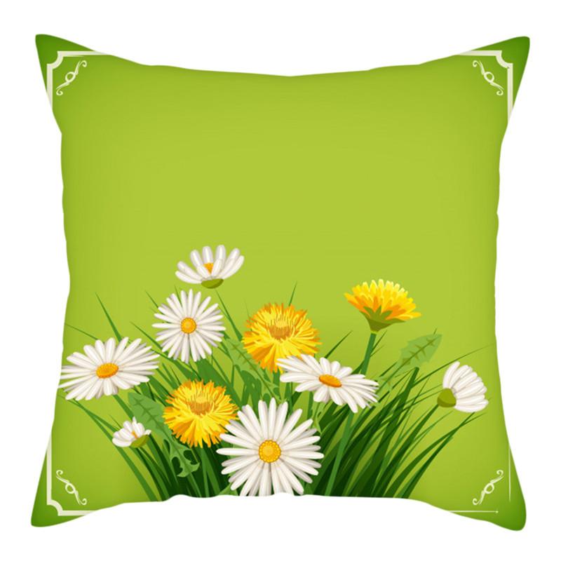 Löwenzahn-Druck Kissenbezug Romantischer Kissenbezug Heim Sofa Dekoration Kissen Kissenbezug