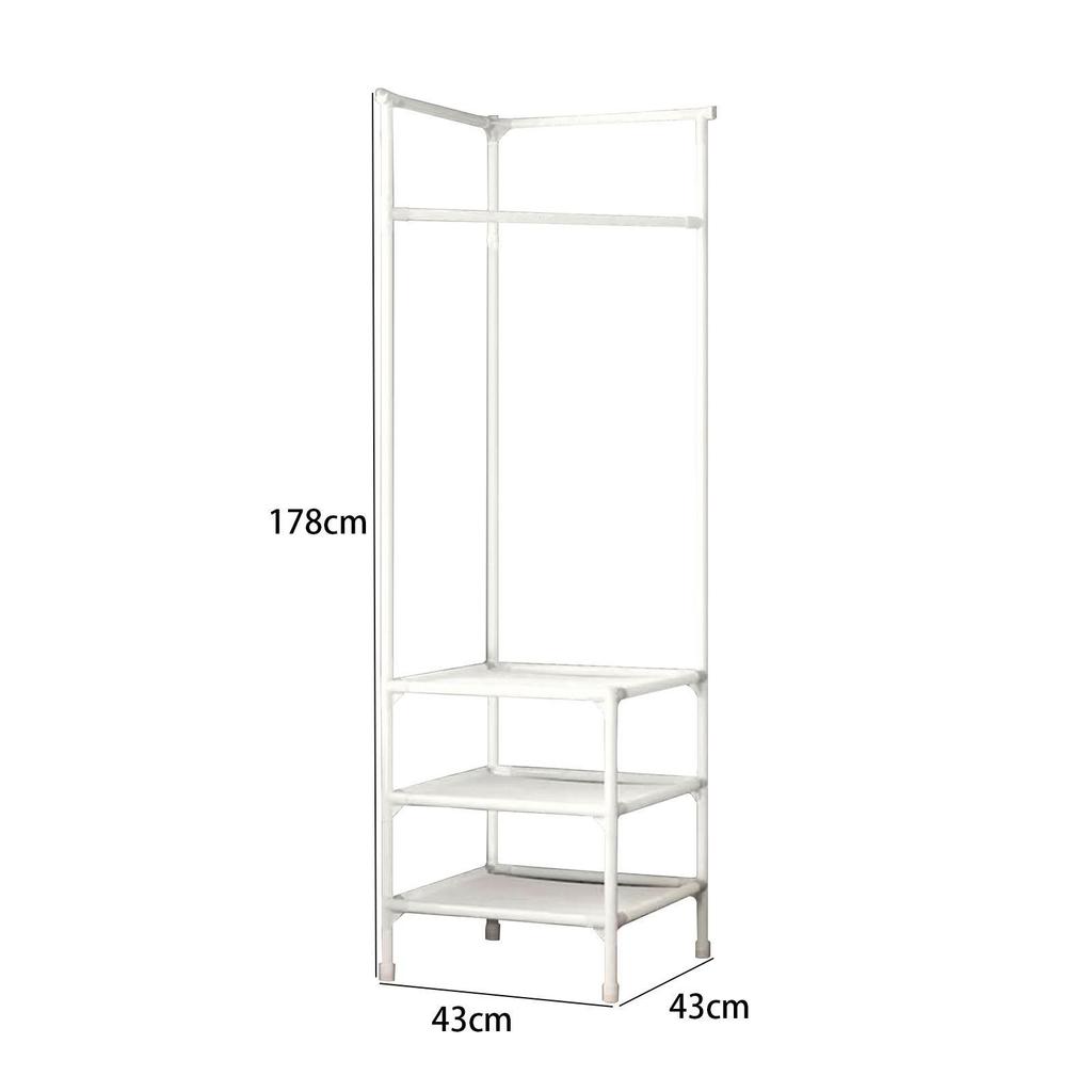 Věšák na kabáty Šatní skříň Předsíň Svetry Bundy Odolný Domácí Multifunkční Podlahový Ložnice Věšák Rohový Úložný Organizér