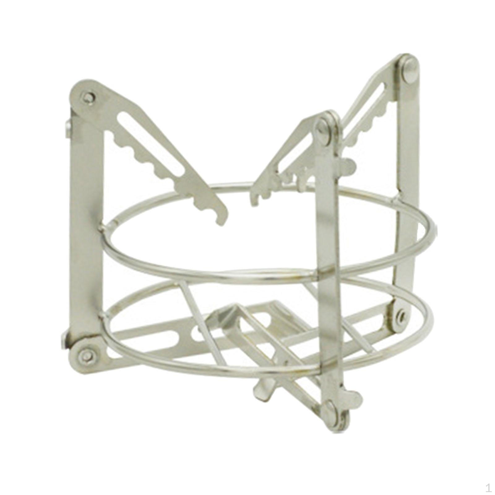 Portable Stove Support Stand Foldable Stainless Steel Alcohol Camping Holder