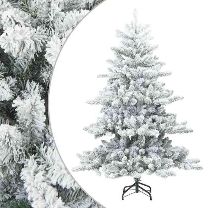 Maison Exclusive - Sapin de Noël artificiel à branches pliantes, duveteux de neige