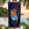 Real Sociedad FC Print Quick Dry Beach Towel Microfiber Absorbent Portable Travel Swimming Towel