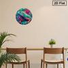 Vibrant Iguana Metal Wall Art Retro Tropical Jungle Reptile Decor Sign 8x8 Inch Aluminum Hanging Plaque For Living Room Outdoor