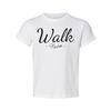 Walk By Faith Unisex Christian Tee Featuring Elegant Script Typography And Inspi