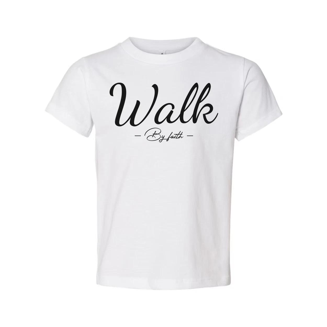 Walk By Faith Unisex Christian Tee Featuring Elegant Script Typography And Inspi 2XL