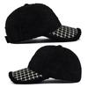 Fashionable Metal Studs Embroidered Baseball Cap Teddy Fleece Sun Hat Wholesale