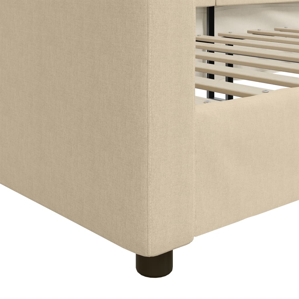 Daybed Cream 90x200 cm Fabric
