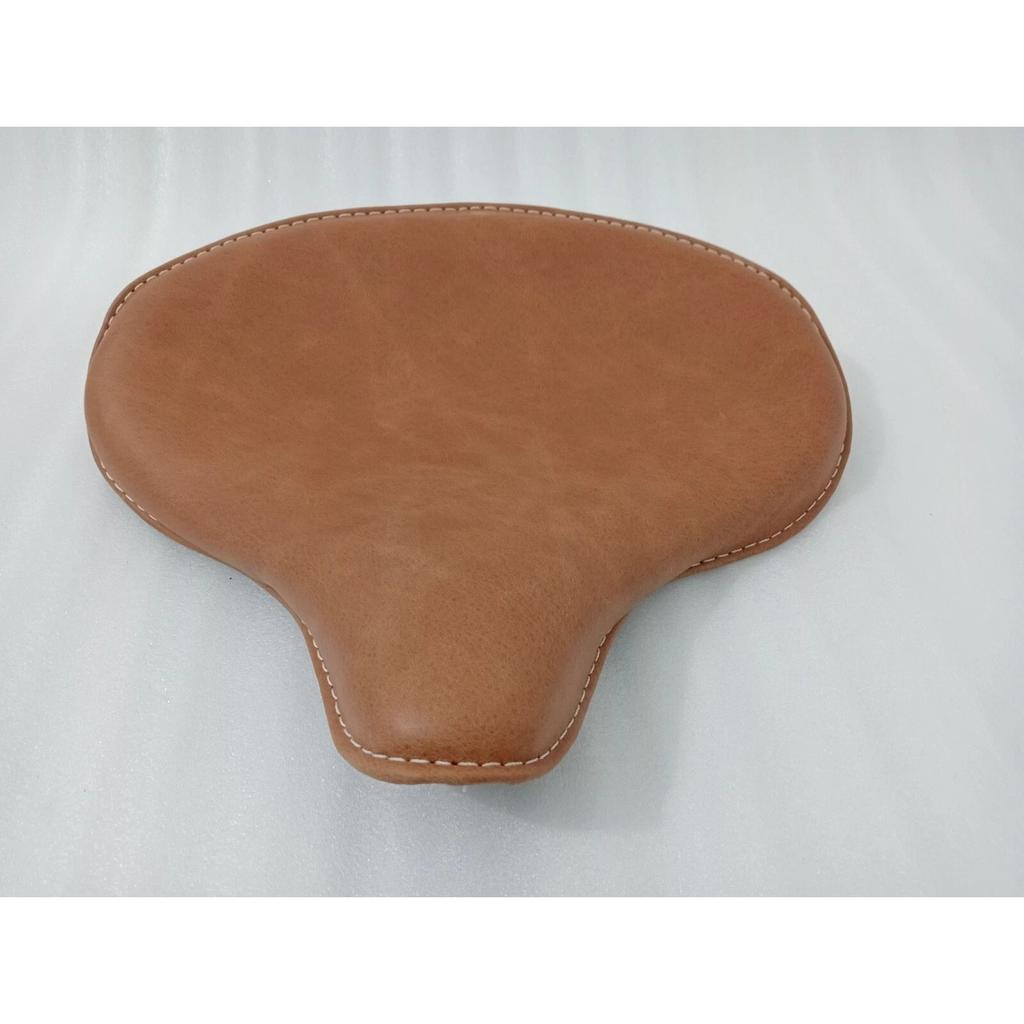 Genuine Leather HARLEY WLA WLC VL UL EL WL KNUCKLEHEAD SOLO SEAT FLATHEAD BROWN