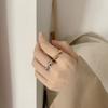 FY-JZ570 Vintage High-end Silver Ring for Women Niche Design INS Trendy Fashion Versatile Minimalist Style Ring