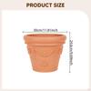 Flower Pot Resin Plant Container Decorative Lightweight Planter Breathable Mesh for Home Garden