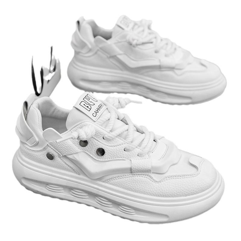 Noua platformă de primăvară pantofi tip dad piele microfibră cu șireturi low-top sportivi la modă casual