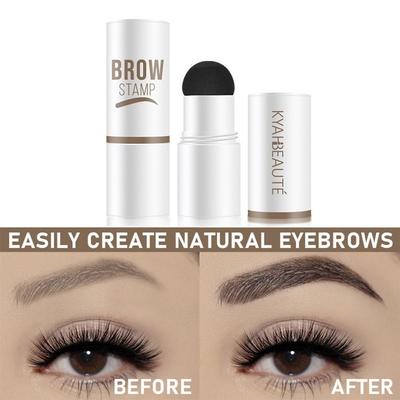 Waterproof Eyebrow Stamp Stencil Kit Long-Lasting One-Step Vegan Brow Stamp Make-up Tool  Woman