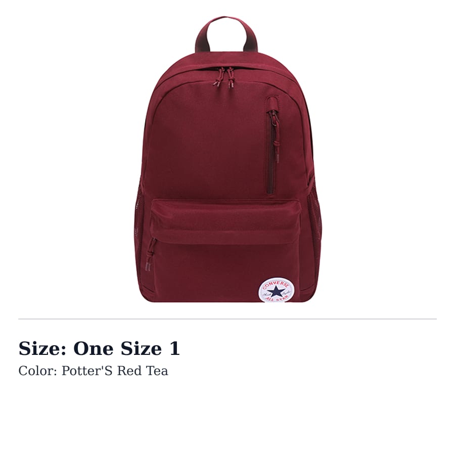 Converse Polyester Backpack Porter Tea Red