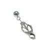 Chaquj Erotic Nipple and Labia Clamps with Gravity Ball Pendant