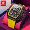 OLEVS Brand Watch Multi Functional Tape Wine Bucket Quartz Watch Waterproof Men's Watch 2975