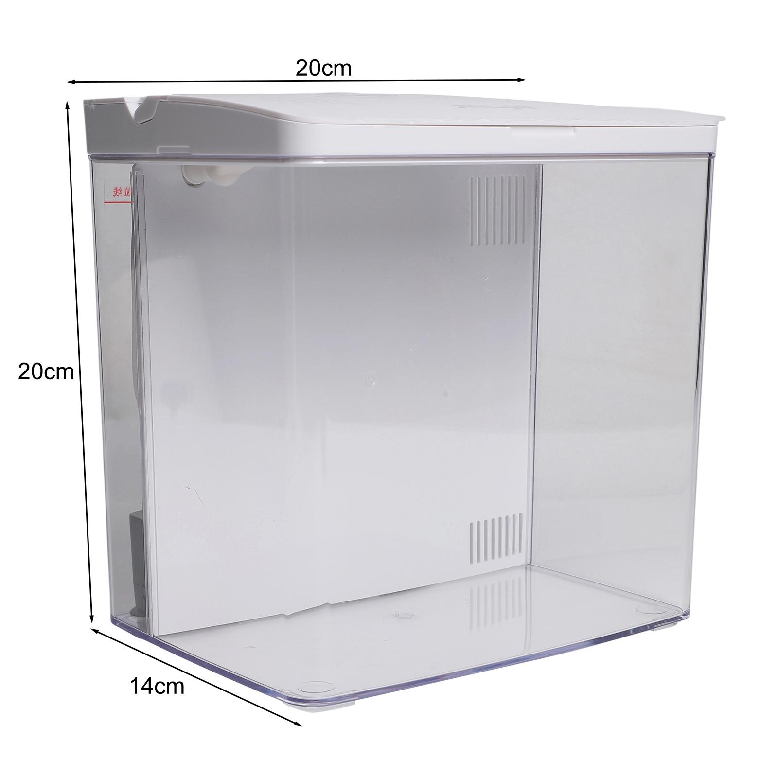 Betta Fish Tank Desktop Aquarium Ecological Fish Tank Compact Desktop Size белый