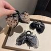 Trendy Women Lace Bow Hairpin Korean Version Of Butterfly Satin Elegant Hair Clips Girls Hair Ponytail Ponytail Clip Accessories